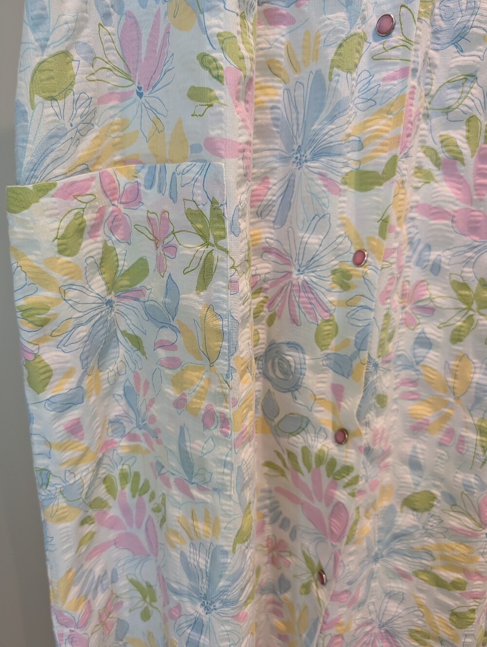 Barbizon Sleepwear Muumuu House dress Traditional Robe Floral Vtg Retro XL Mumu - Picture 3 of 12